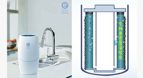 高密度活性炭净水器滤芯展示